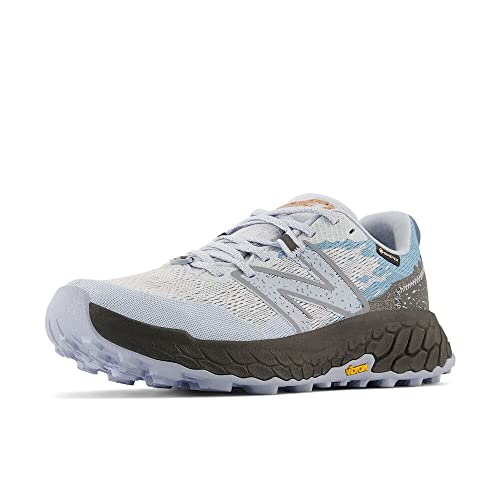 New Balance Women's Fresh Foam X Hierro V7 Trail Running Shoe, Starlight/Blacktop/Light Arctic Grey, 8