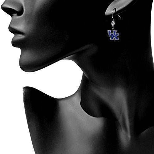 NCAA Siskiyou Sports Womens Kentucky Wildcats Crystal Dangle Earrings One Size Team Color