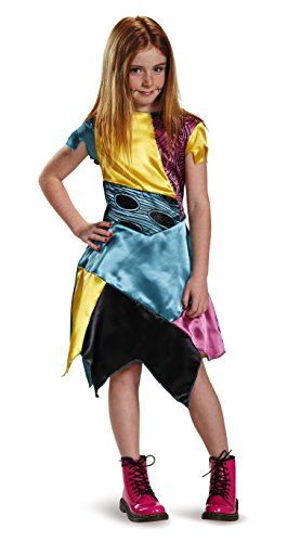 Disguise Disney Sally Nightmare Before Christmas Girls' Costume Blue/Yellow/Multicolor, M (7-8)