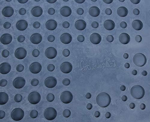 Petlinks Purr-fect Paws Multipurpose Cat Litter Mat - Blue, Medium