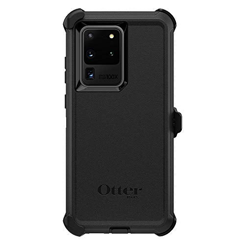 OtterBox DEFENDER SERIES SCREENLESS Case Case For Galaxy S20 Ultra/Galaxy S20 Ultra 5G (ONLY - Not compatible With Any other Galaxy S20 models) - BLACK