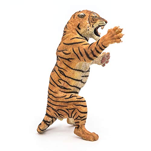 Papo -Hand-Painted - Figurine -Wild Animal Kingdom - Standing Tiger -50208 -Collectible - for Children - Suitable for Boys and Girls- from 3 Years Old