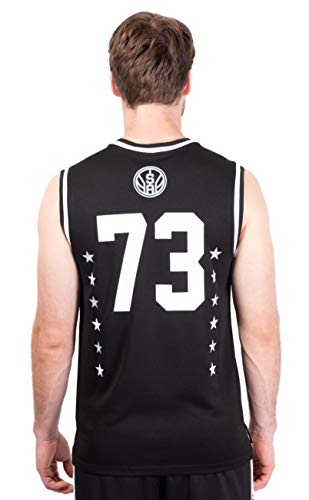 Ultra Game NBA San Antonio Spurs Mens Jersey Sleeveless Muscle T-Shirt, Black, Medium