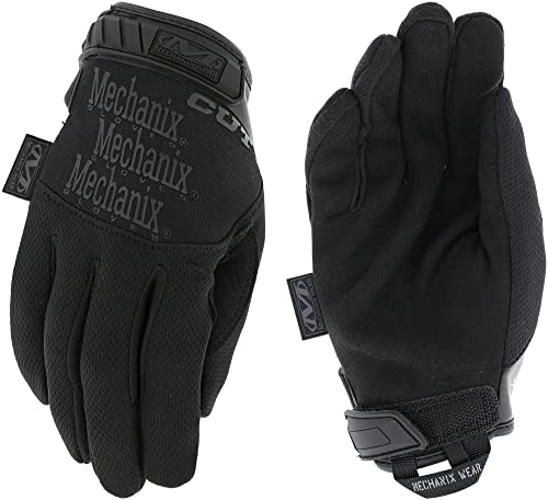 Mechanix Wear: Tactical Specialty Pursuit D5 Cut Resistant Covert Work Gloves (Medium, All Black)