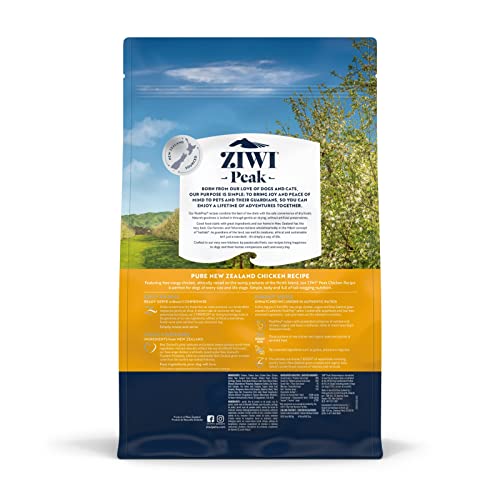 ZIWI Peak Air-Dried Dog Food – All Natural, High Protein, Grain Free and Limited Ingredient with Superfoods (Chicken, 2.2 lb)