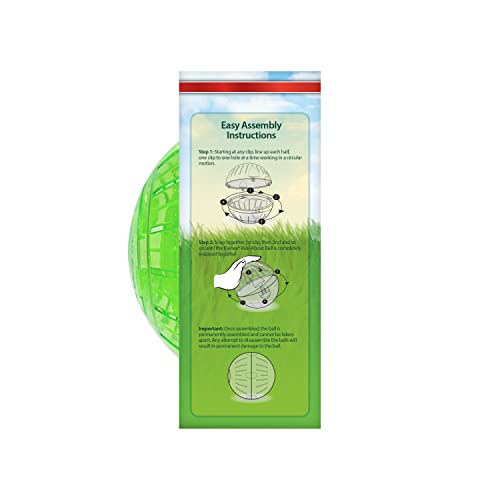 Kaytee 7' Dazzle Run-About Exercise Ball For Pet Hamsters and Gerbils