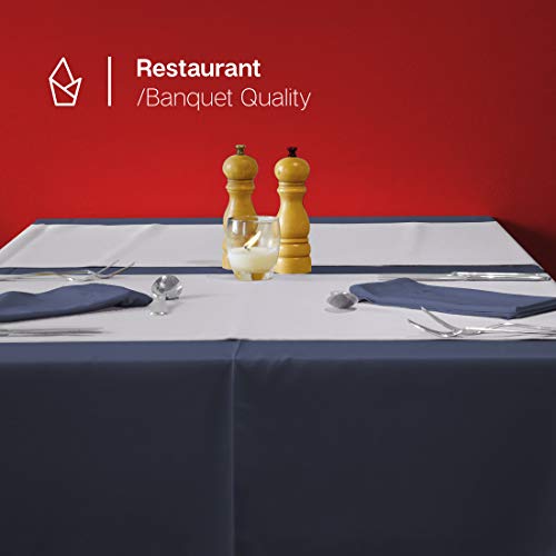 Gee Di Moda Rectangle Tablecloth | 90 x 132 Inch - Burnt Orange Rectangular Table Cloth for 6 Foot Table in Washable Polyester | Great for Buffet Table, Parties, Holiday Dinner, Wedding and Baby Shower