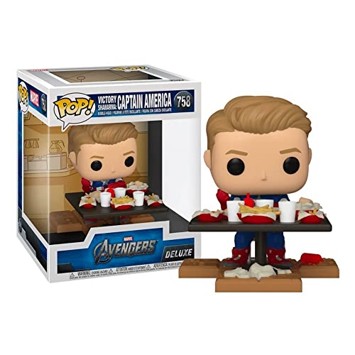 Funko Pop! Deluxe Marvel: Avengers Victory Shawarma Series - Captain America, Amazon Exclusive, Figure 4 of 6