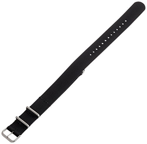 Hadley-Roma MS4210RA 220 22mm Nylon Black Watch Strap