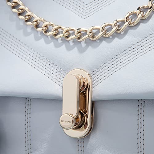 AYALINA Quilted Puffer Small Shoulder Bag, Lt-Blue