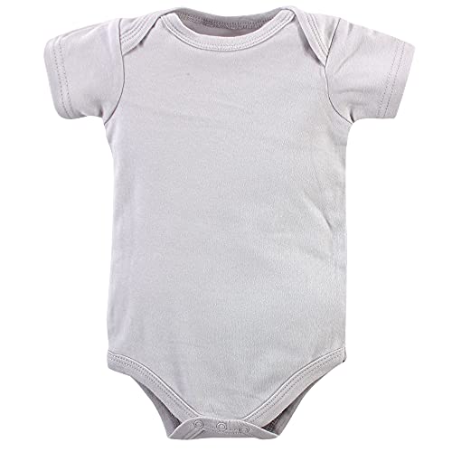 Hudson Baby Unisex Baby Cotton Bodysuits Alphabet Animals, 0-3 Months