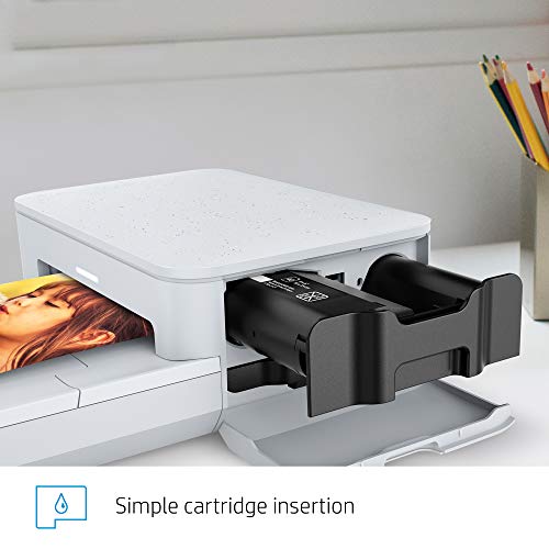 HP Sprocket Studio 4x6 Photo Paper and Cartridges (80 Sheets - 2 Cartridges) Compatible ONLY with HP Studio Printer.
