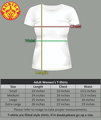 Rubie's womens Dc Comics Wonder Woman T-shirt With Cape and Headband Costume Top, Red, Large US