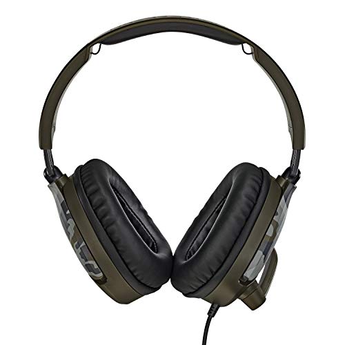 Turtle Beach Recon 70 Multiplatform Gaming Headset for Xbox Series X/ S, Xbox One, PS5, PS4, PlayStation, Nintendo Switch, Mobile,and PC with 3.5mm-Flip-to-Mute Mic, 40mm Speakers-Green Camo