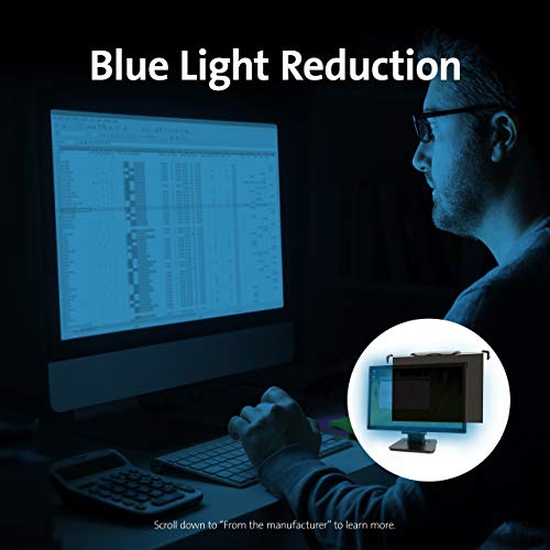 Kensington FS220 Snap2 Privacy Screen for 20-Inch to 22-Inch Widescreen 16:10 Monitors (K55779WW), Black