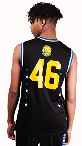 Ultra Game NBA Golden State Warriors Mens Jersey Sleeveless Muscle T-Shirt, Black, Small