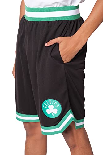 Ultra Game NBA Boston Celtics Mens Woven Basketball Shorts, Team Color, XX-Large