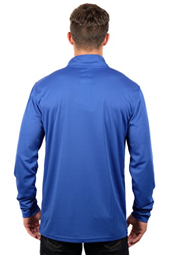 Ultra Game NBA Men's Quarter Zip Long Sleeve Pullover T-Shirt