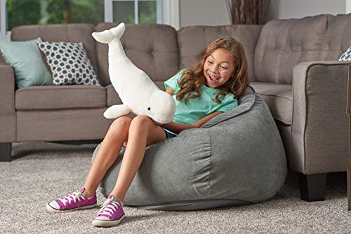 Wild Republic Beluga Whale Plush, Stuffed Animal, Plush Toy, Gifts for Kids, Cuddlekins, 21 inches , White