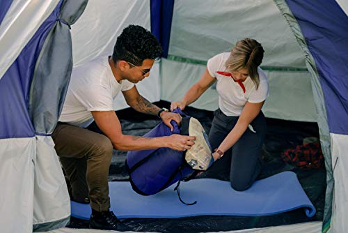 Stansport Pack Lite Camping and Backpacking Sleeping Pad (503-B), Full Length, Blue