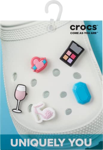 Crocs Jibbitz 5-Pack Trendy Shoe Charms | Jibbitz for Crocs, Girlie Girl, Small