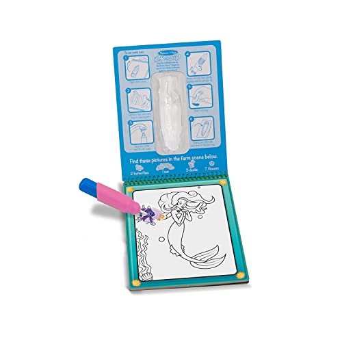 Melissa and Doug On the Go Water Wow! Reusable Water-Reveal Activity Pads, 3-pk, Makeup, Fairy Tales, Animals - Travel Toys, Party Favors, Stocking Stuffers, Mess Free Coloring Books For Kids Ages 3+