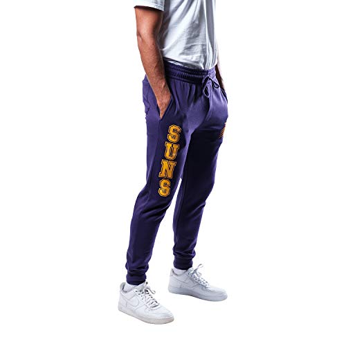 Ultra Game NBA Men's Super Soft Team Jogger Sweatpants, Phoenix Suns, Team Color, XX-Large