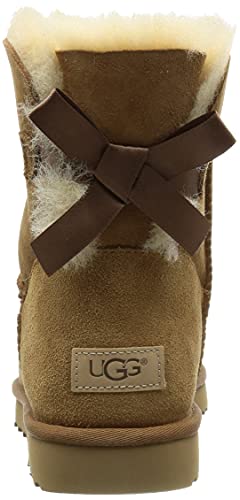 UGG Women's Mini Bailey Bow Ii Boot, Chestnut, 5