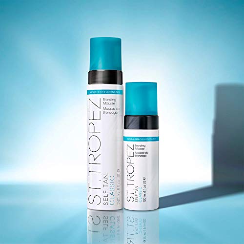 St. Tropez Self Tan Classic Bronzing Mousse, Vegan Self Tanner for a Sunkissed Glow, Lightweight, 100% Natural Self Tanning Active, 4 Fl Oz