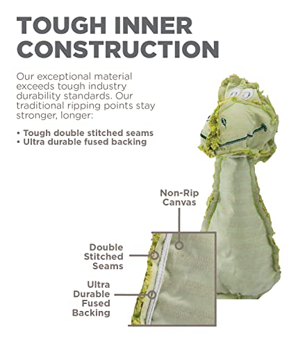 Charming Pet Thunda Tugga Bunny Plush and Squeaky Dog Tug Toy