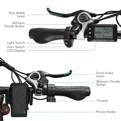 E·Bycco EBycco Electric Bike for Adults 750W, 29' Electric Mountain Bike with 48V13Ah Battery, 30-32MPH Top Speed, 21 Speed Gear, Pedal Assist, Lockable Suspension Fork, UL Tested Ebikes