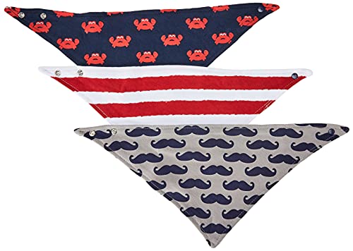 Hudson Baby Unisex Baby Cotton Bib and Sock Set, Crab, One Size