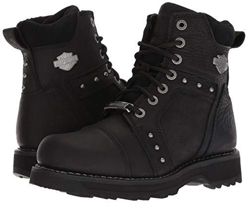 HARLEY-DAVIDSON FOOTWEAR womens Oakleigh Motorcycle Boot, Black, 5 US