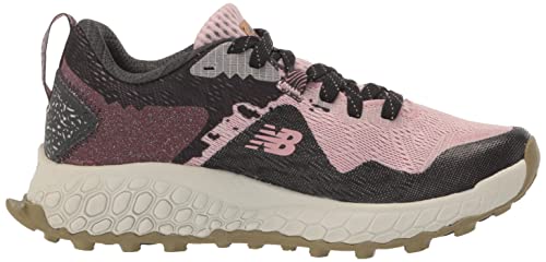 New Balance Women's Fresh Foam X Hierro V7 Trail Running Shoe, Stone Pink/Blacktop/Washed Burgundy, 6.5 Wide