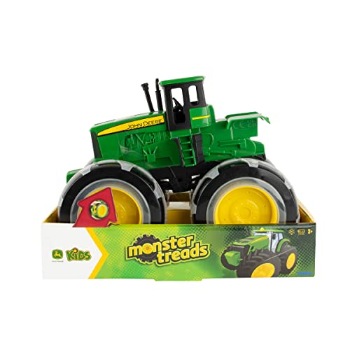 TOMY John Deere Monster Treads Lightning Wheels Tractor, Green