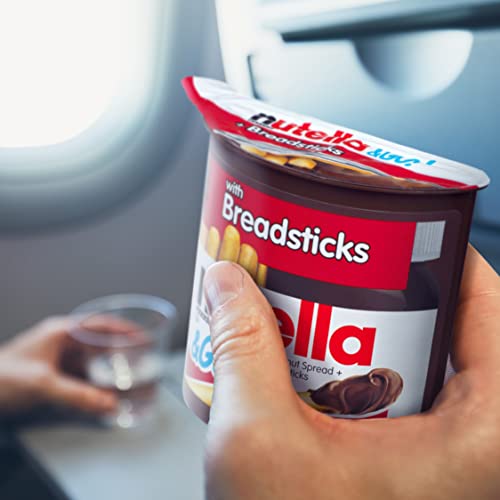 Nutella and GO! Hazelnut and Cocoa Spread with Breadsticks, Snack Pack, 1.9 oz each, 4 Pack