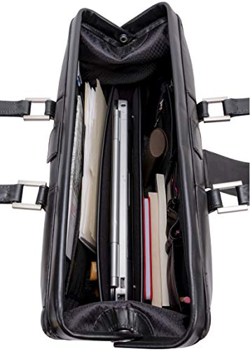 McKlein, V Series, Morgan, Top Grain Cowhide Leather, 17' Leather Litigator Briefcase, Black (83345)