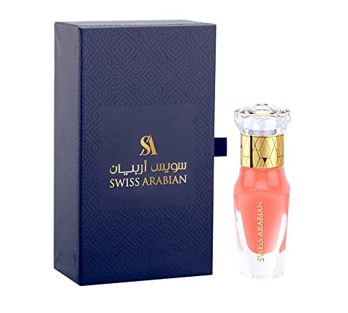 Swiss Arabian Pink Smoke For Unisex - Luxury Products From Dubai - Long Lasting Personal Perfume Oil - A Seductive, Exceptionally Made, Signature Fragrance - The Luxurious Scent Of Arabia - 0.4 Oz
