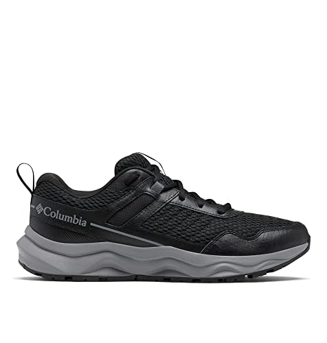 Columbia Men's Plateau Hiking Shoe, Black/Titanium Grey Steel, 10