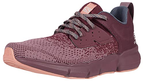 Salomon Predict SOC Running Shoes for Women, Flint/Wine Tasting/Brick Dust, 5