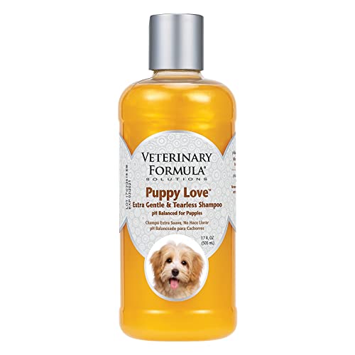 Veterinary Formula Solutions Puppy Love Extra Gentle Tearless Shampoo, 17 oz – Safe for Puppies Over 6 Weeks –Puppy Shampoo with Fresh Scent, Long-Lasting Clean – Cleanses Without Drying Delicate Skin