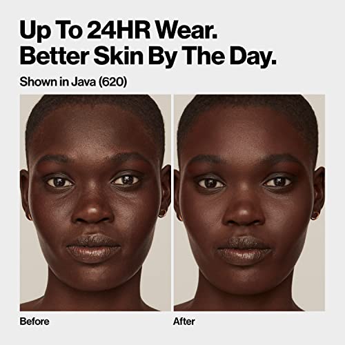 Liquid Foundation by Revlon, ColorStay Face Makeup for Combination and Oily Skin, SPF 15, Medium-Full Coverage with Matte Finish, Cocoa (520), 1.0 oz