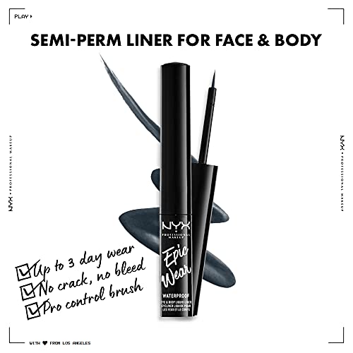 NYX PROFESSIONAL MAKEUP Epic Wear Liquid Liner, Long-Lasting Waterproof Eyeliner - Stone Fox