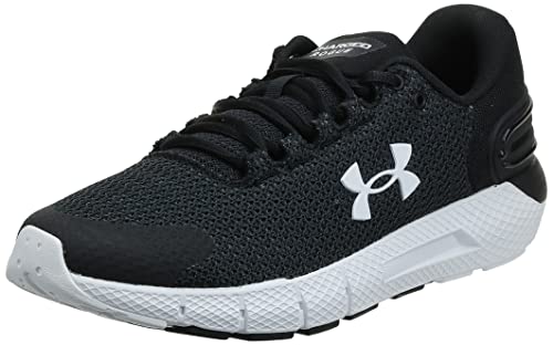 Under Armour Men's Charged Rogue 2.5, Black (001)/White, 8 M US