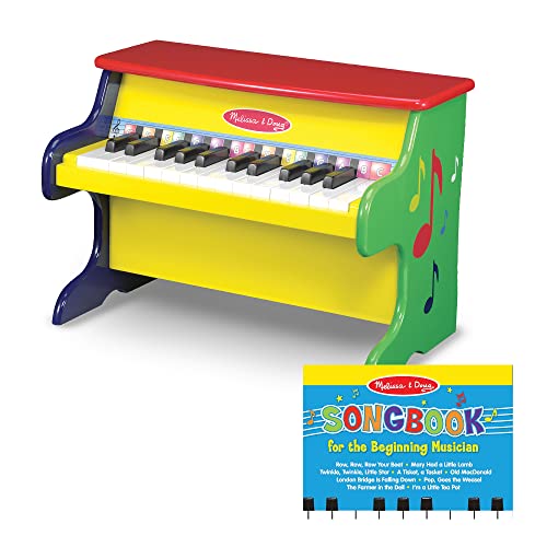 Melissa and Doug Learn-To-Play Piano With 25 Keys and Color-Coded Songbook - Toy Piano For Baby, Kids Piano Toy, Toddler Piano Toys For Ages 3+