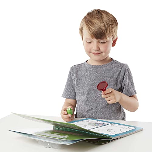 Melissa and Doug Water Wow Reusable Color-with-Water Deluxe Travel Activity Pad 2 Pack – Around Town, Animal Antics - Water Wow Water Painting For Toddlers Ages 3+ Travel Toys Activity Pad