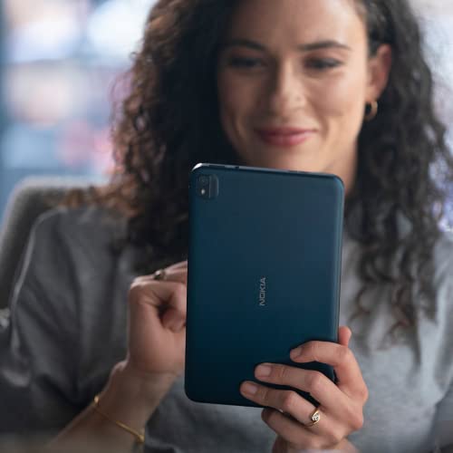 Nokia T10 | Android 12 | 8-Inch Screen | Tablet | US Version | 4/64GB | 8MP Camera | Ocean Blue