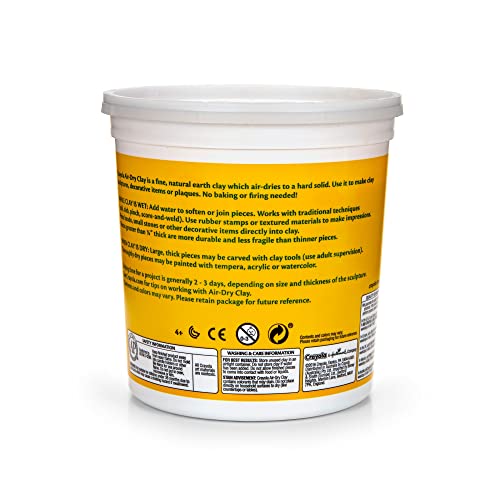 Crayola Air Dry Clay, 5-lb. Bucket - Terra Cotta, Multi