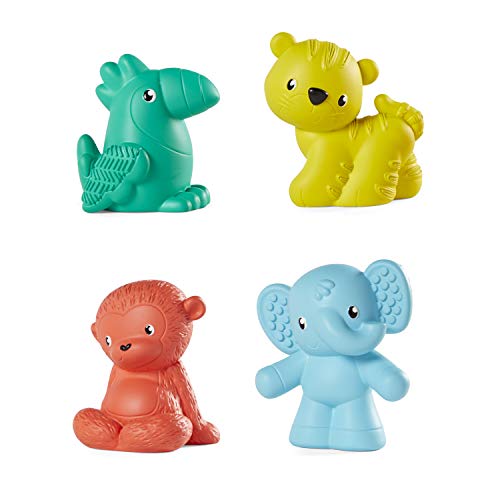 Infantino Sensory Balls, Blocks and Buddies - Textured, Soft and Colorful Toys Includes 8 Balls, 8 Numbered Blocks, 4 Animal Buddies, Ages 0 Months +, 20-Piece Set