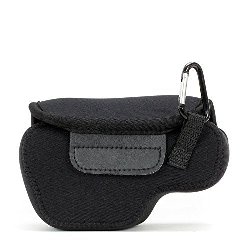 MegaGear MG064 Ultra Light Neoprene Camera Case Compatible with Sony Alpha A6400, A6500, A6300, A6000 (16-50 mm)-Black (MG063)